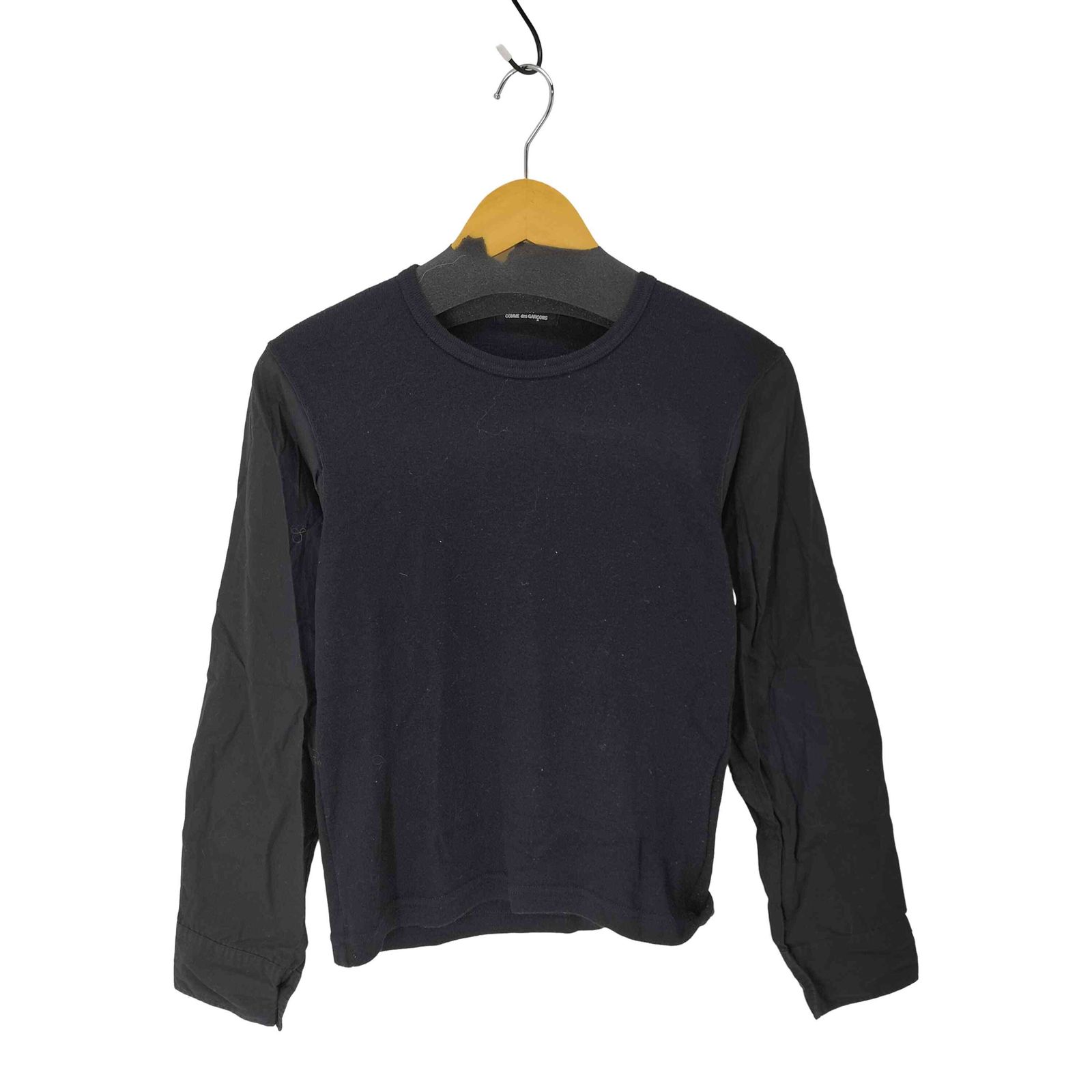 トリココムデギャルソン tricot COMME des GARCONS 90 S 袖異素材 ウール混 カットソー レディース 表記無