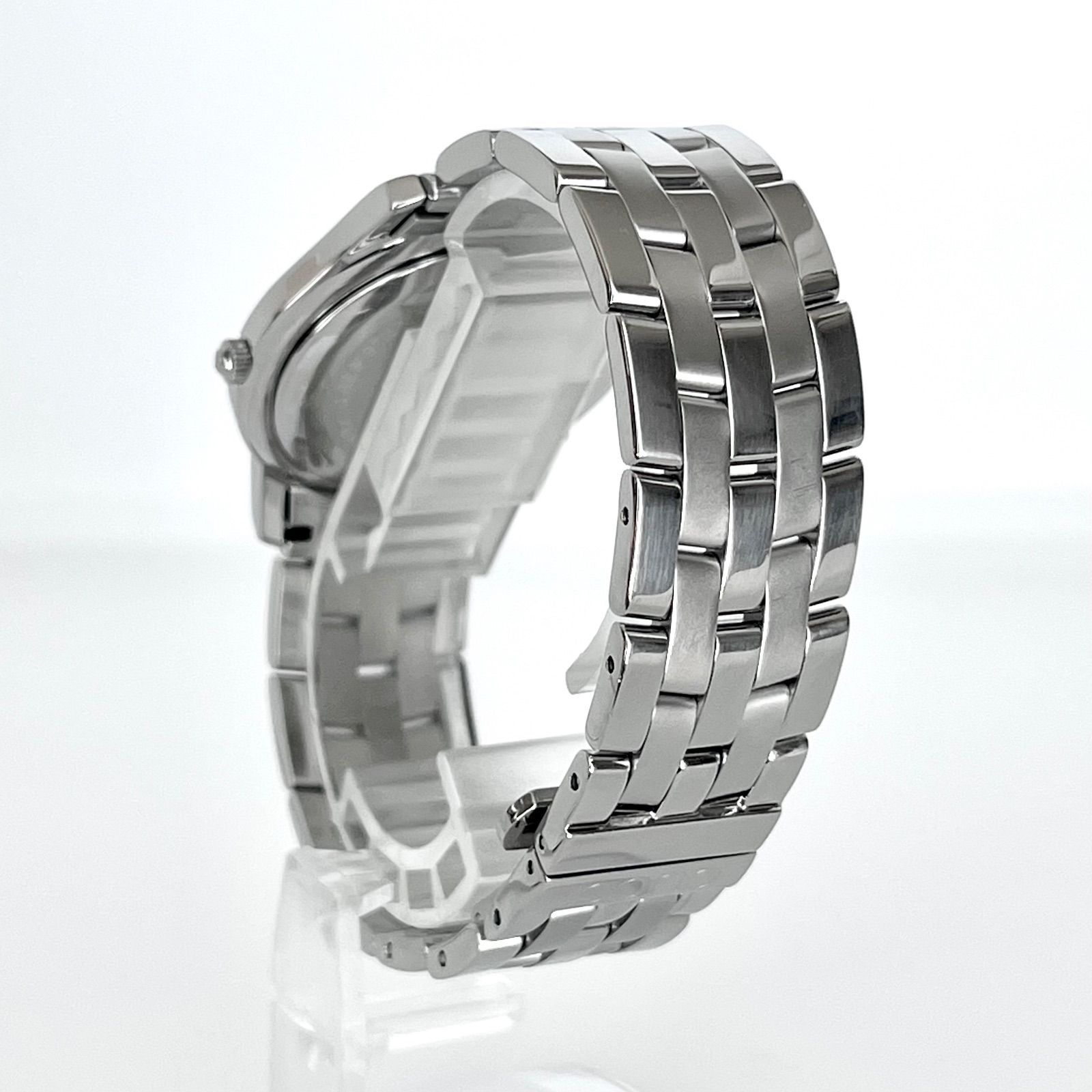 グッチ 5500M メンズ 腕時計 磨き済み 美品】GUCCI 電池新品 シルバー