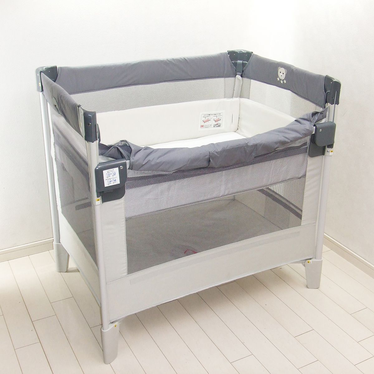 綺麗 ベビーベッド アップリカ ココネルエアーAB Aprica COCONEL air