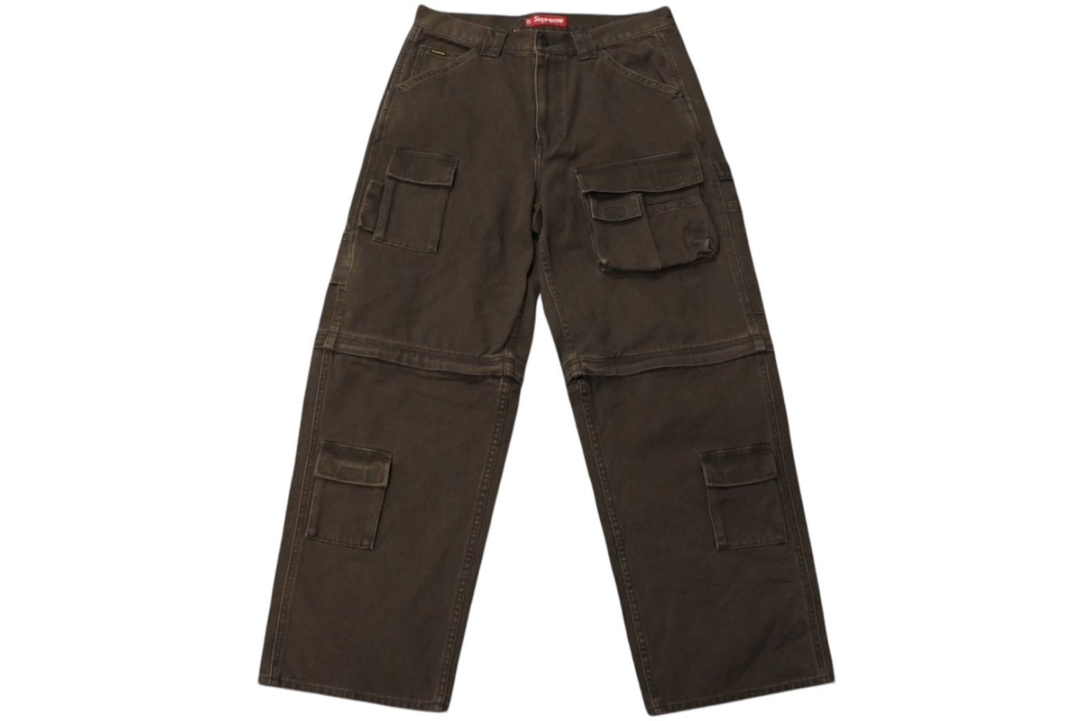 ♥ Supreme シュプリーム Zip Off Utility Pant ジップオフユーティリティパンツ 2way ブラウン コットン サイズ32 4b008132