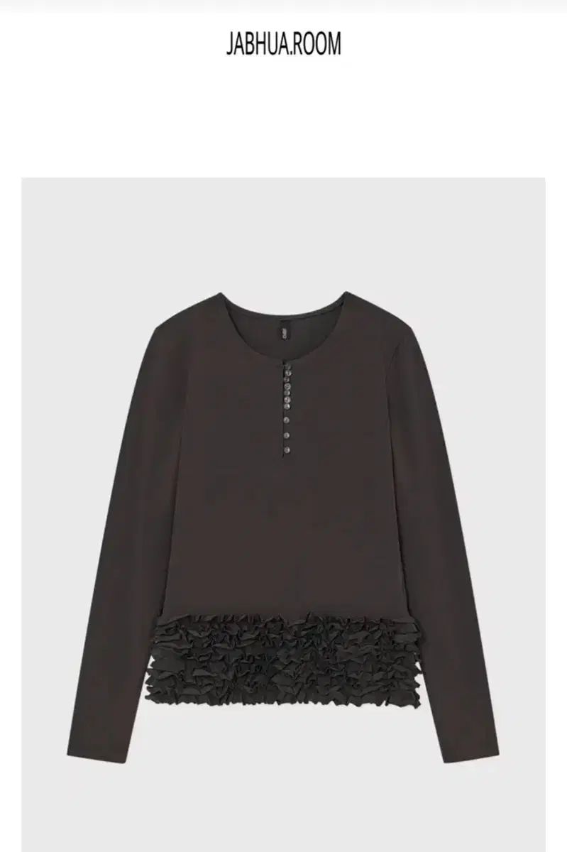 雑貨ルーム フリルボタン トップス