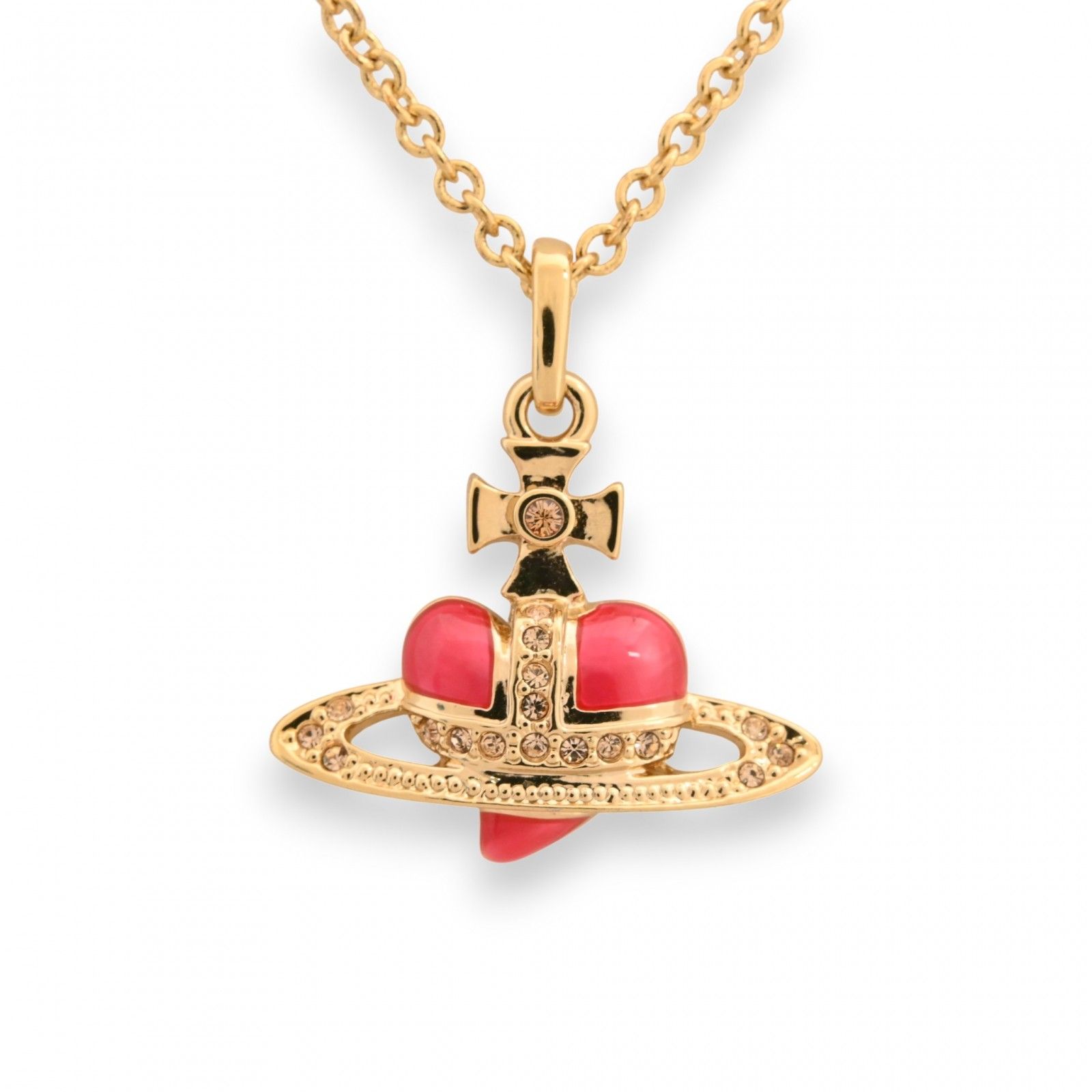 ヴィヴィアン ウエストウッド オーブハート ネックレス Sランク vi 1414 gg