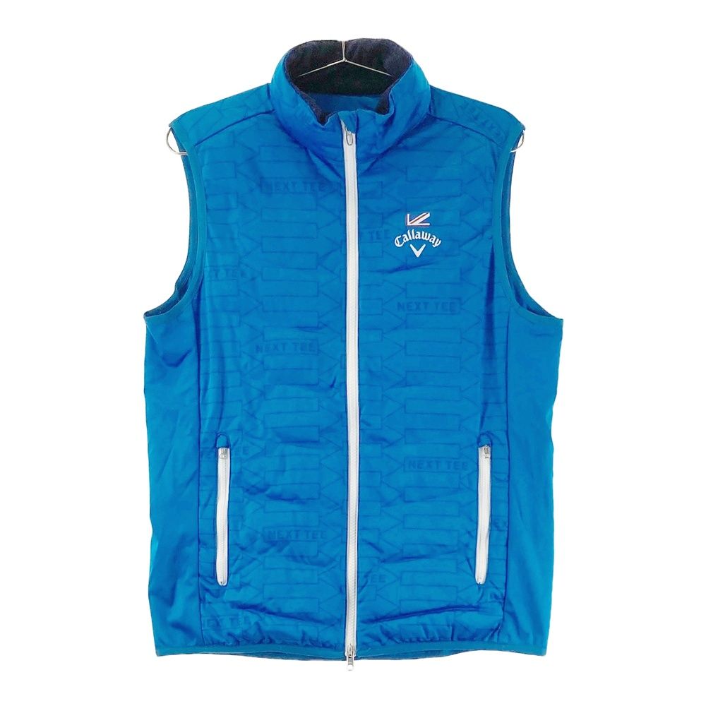 サイズ M キャロウェイ 中綿ベスト 矢印総柄 ブルー系 ゴルフウェア メンズ ストスト