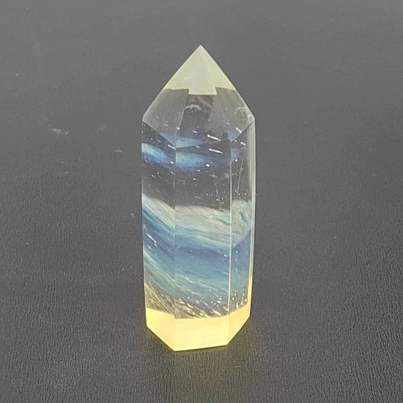 197:【高品質シトリン】ポイント 六角柱 44mm 14g 天然石 黄水晶 原石