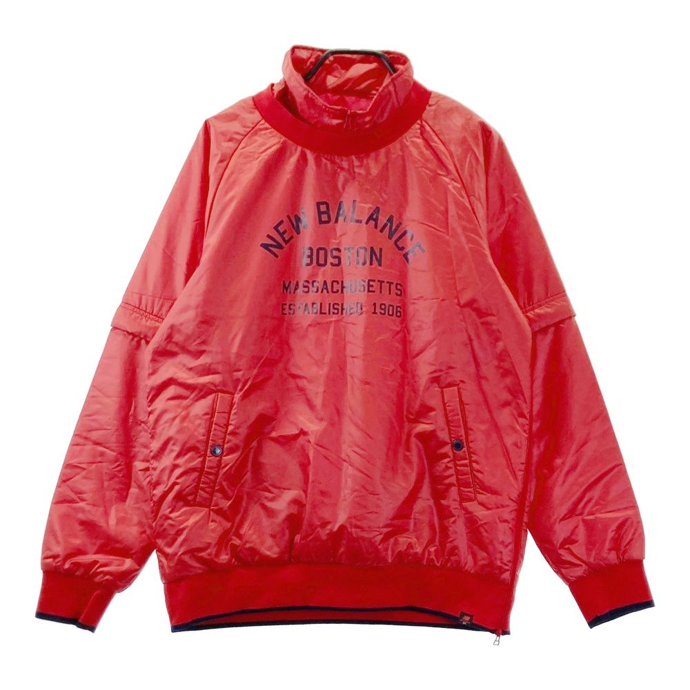 サイズ 7 BALANCE GOLF ニュー ンス ネック付 2 WAY 中綿ブルゾン ジャケット レッド系 ゴルフウェア メンズ ストスト