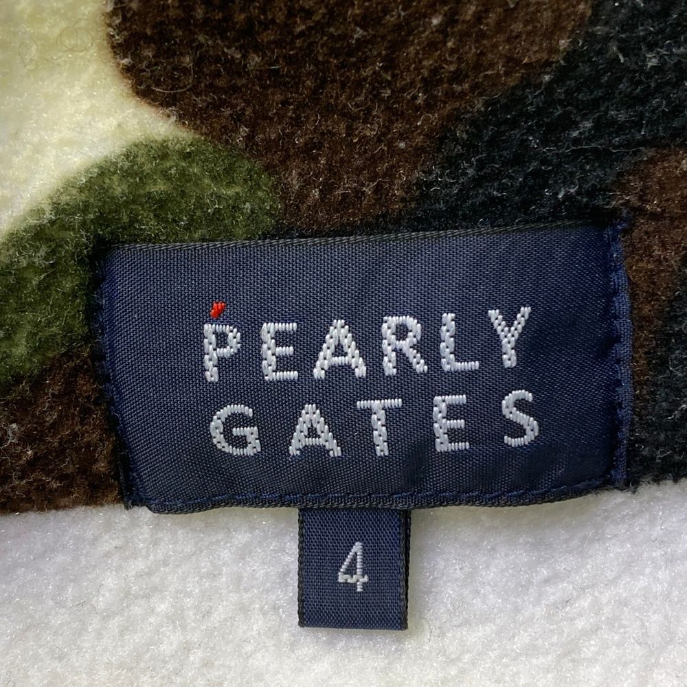 パーリーゲイツ迷彩 ハーフジップ セーター サイズ4 サイズ：4 PEARLY GATES パーリーゲイツ フリース ハーフジップ 長袖