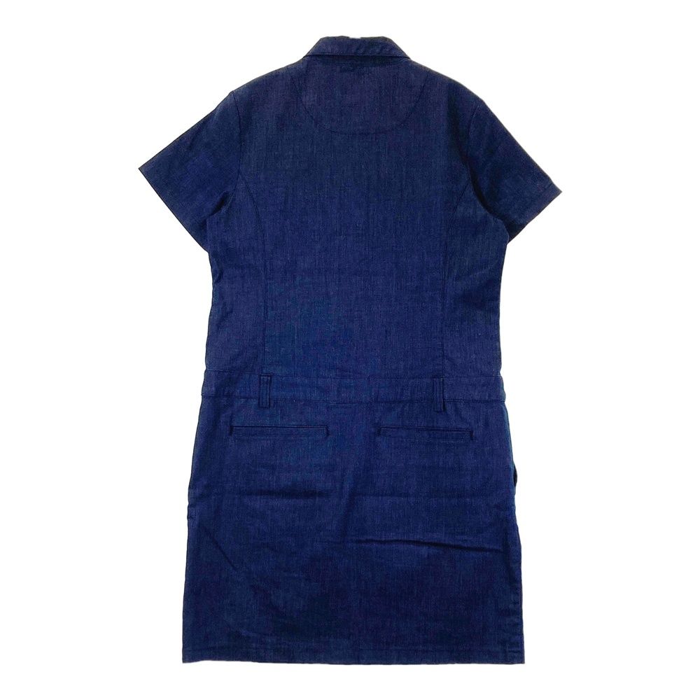 サイズ：M CALLAWAY キャロウェイ 半袖ワンピース ネイビー系