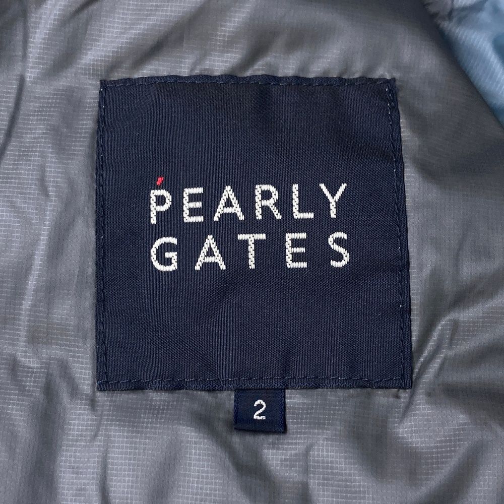 サイズ：2 PEARLY GATES パーリーゲイツ  半袖 中綿ジャケット  ネイビー系 [240101593328] ゴルフウェア レディース ストスト サイズ：2 PEARLY GATES パーリーゲイツ 半袖 中綿ジャケット ネイビー