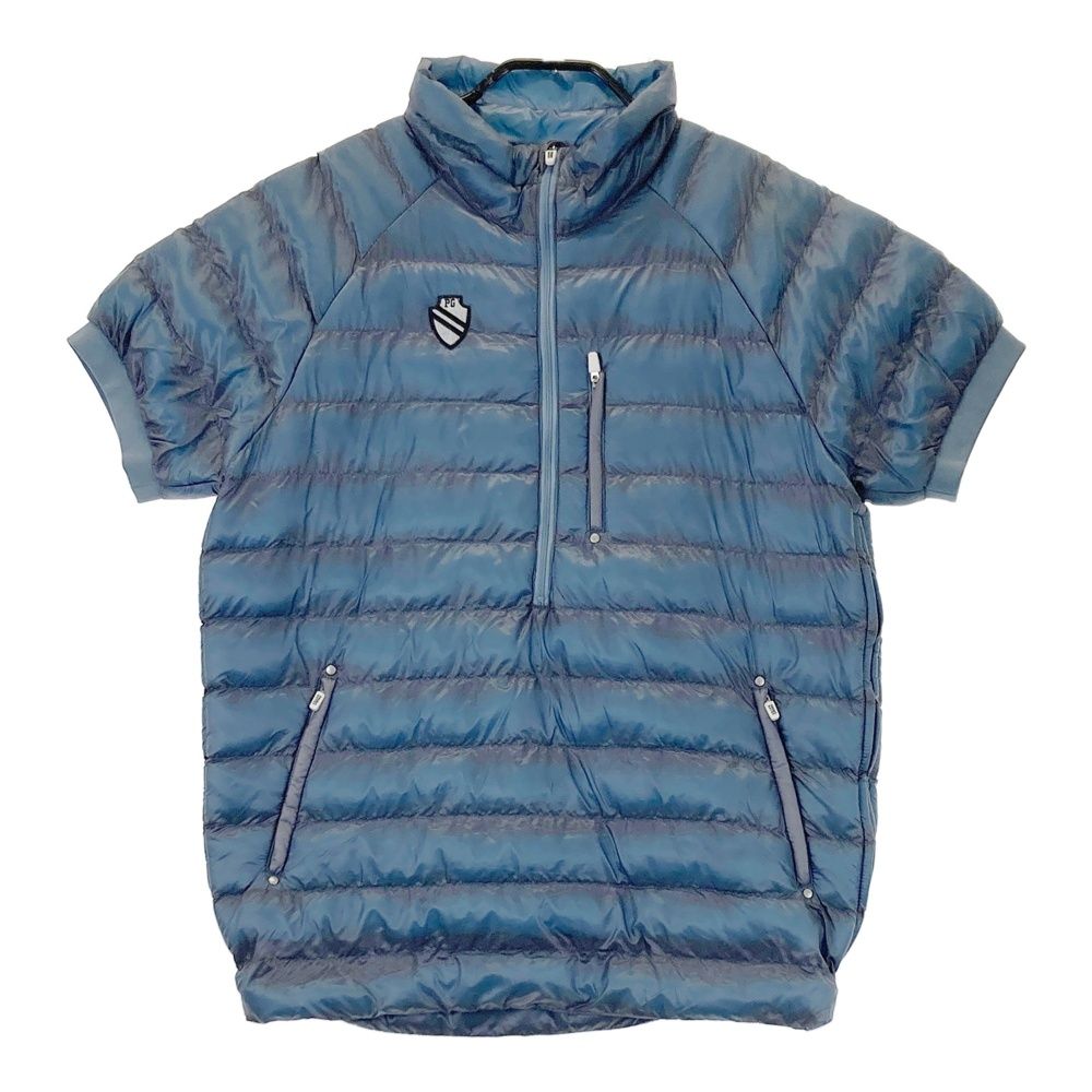 サイズ 2 PEARLY GATES パーリーゲイツ 半袖 中綿ジャケット ネイビー系 ゴルフウェア レディース ストスト