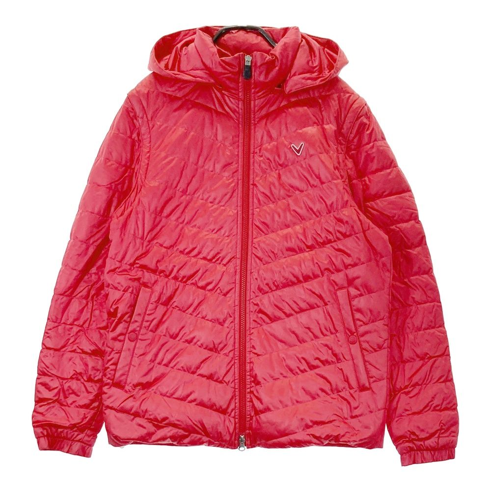 サイズ：L CALLAWAY キャロウェイ 4WAY ダウンジャケット レッド系