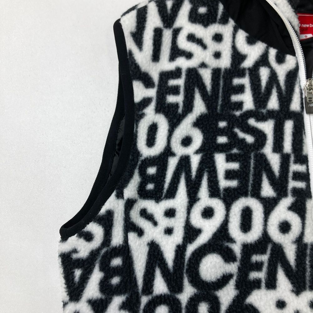 サイズ：0 NEW BALANCE GOLF ニューバランス フリースベスト ロゴ柄