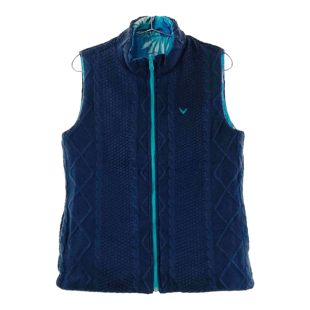 サイズ：LL CALLAWAY キャロウェイ リバーシブル 2way 中綿ベスト 総柄