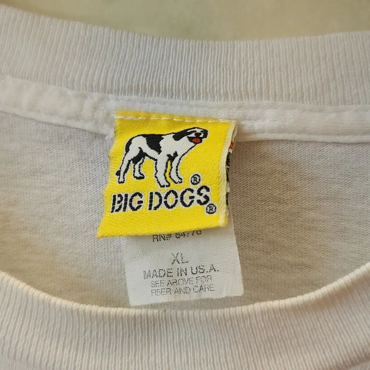 90s BIG DOG シングルステッチ アメリカ オリジナル ヴィンテージ プリンティング Tシャツ XL