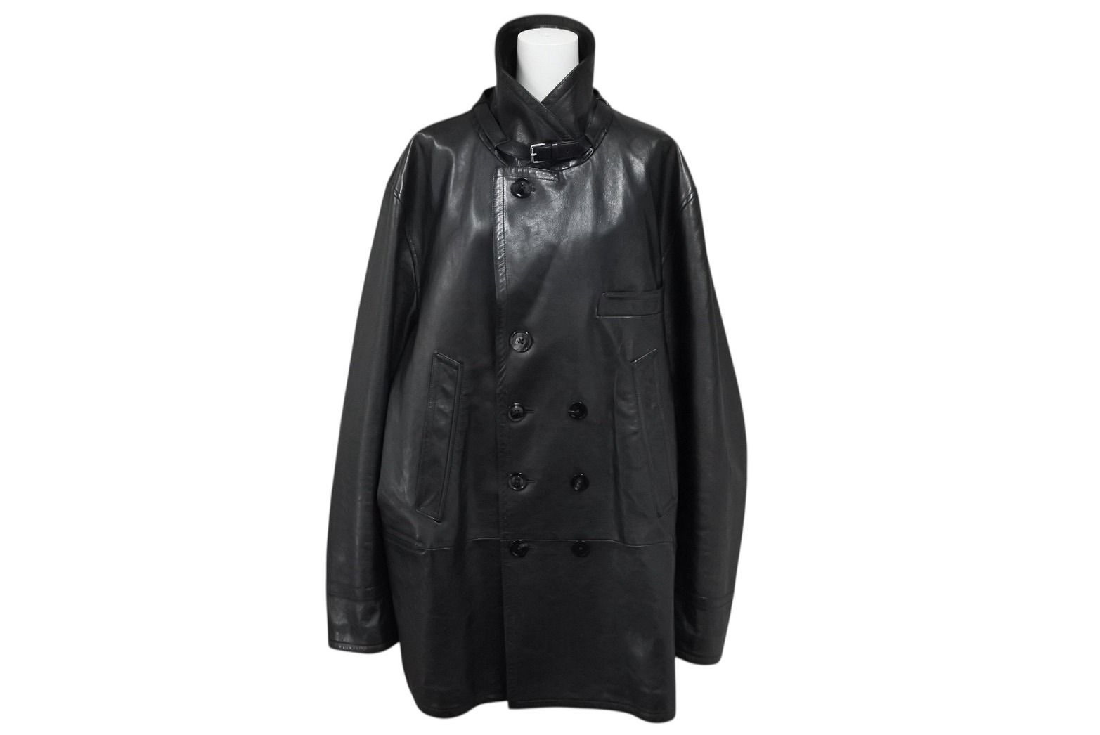 TOM FORD トムフォード レザーコート ジャケット カーフレザー ブラック サイズ66 4 b 010695