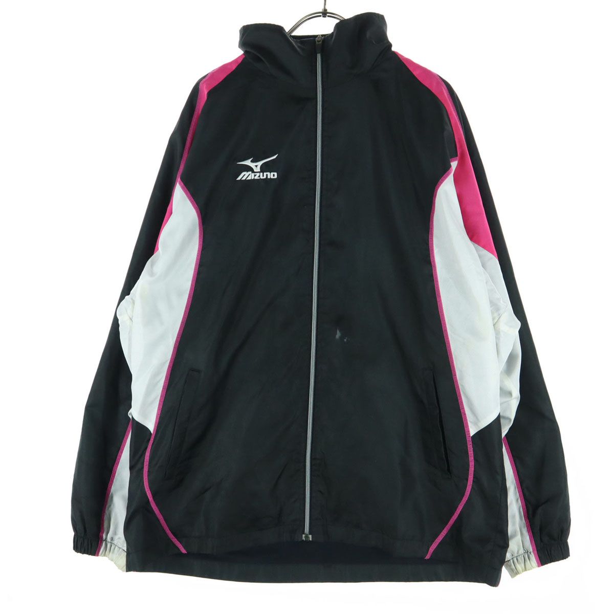 Mizuno ミズノ ワンポイントロゴ 長袖 トラックジャケット L ブラック 