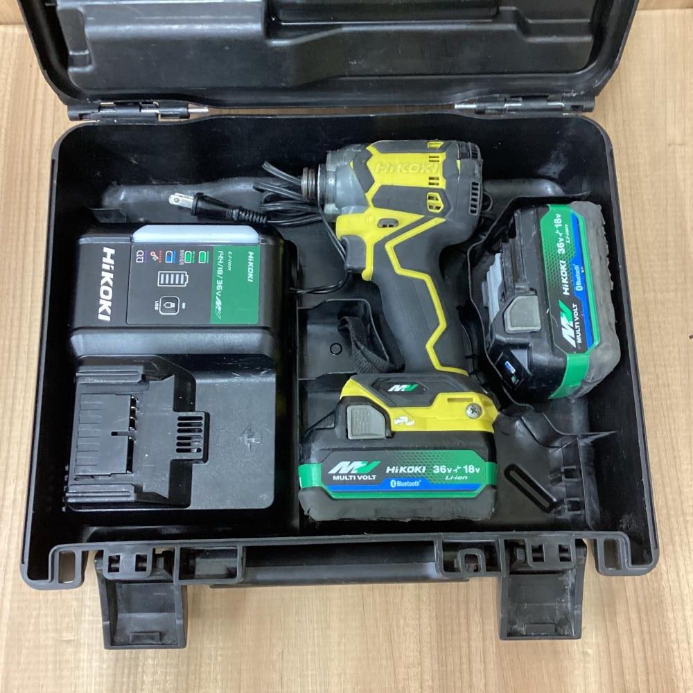 品 HiKOKI|ハイコーキ WH 36 DC 充電式インパクトドライバ マルチボルト 201