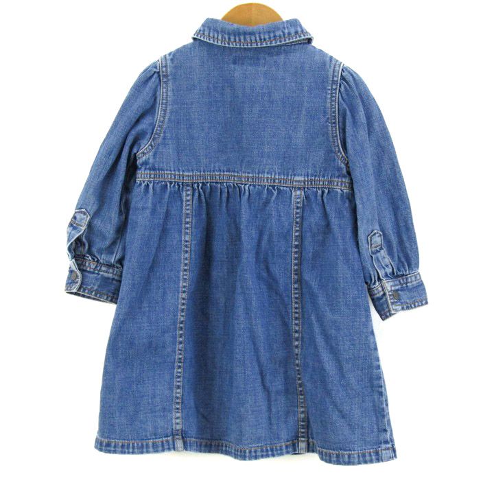 ラルフローレン シャツワンピース トップス 長袖 デニム ベビー 女の子
