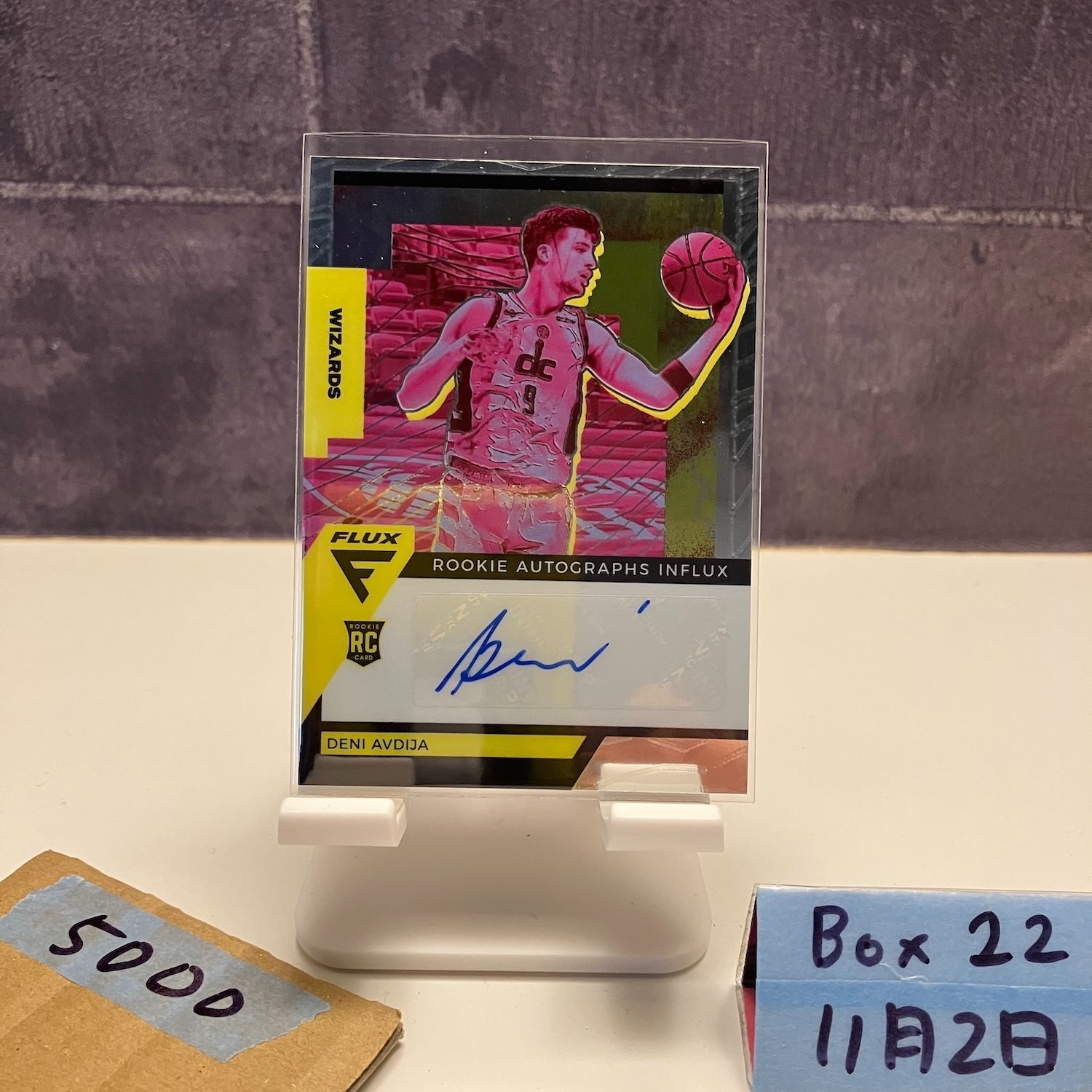 2020-21 Panini Flux Deni Avdija 直筆サインカード WASHINGTON 
