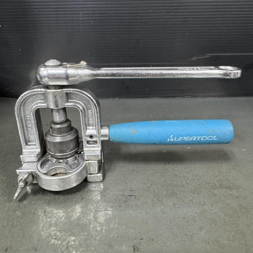 スーパーツール TH 406 R フレキ管ツバ出し工具 ラチェットハンドル式 202