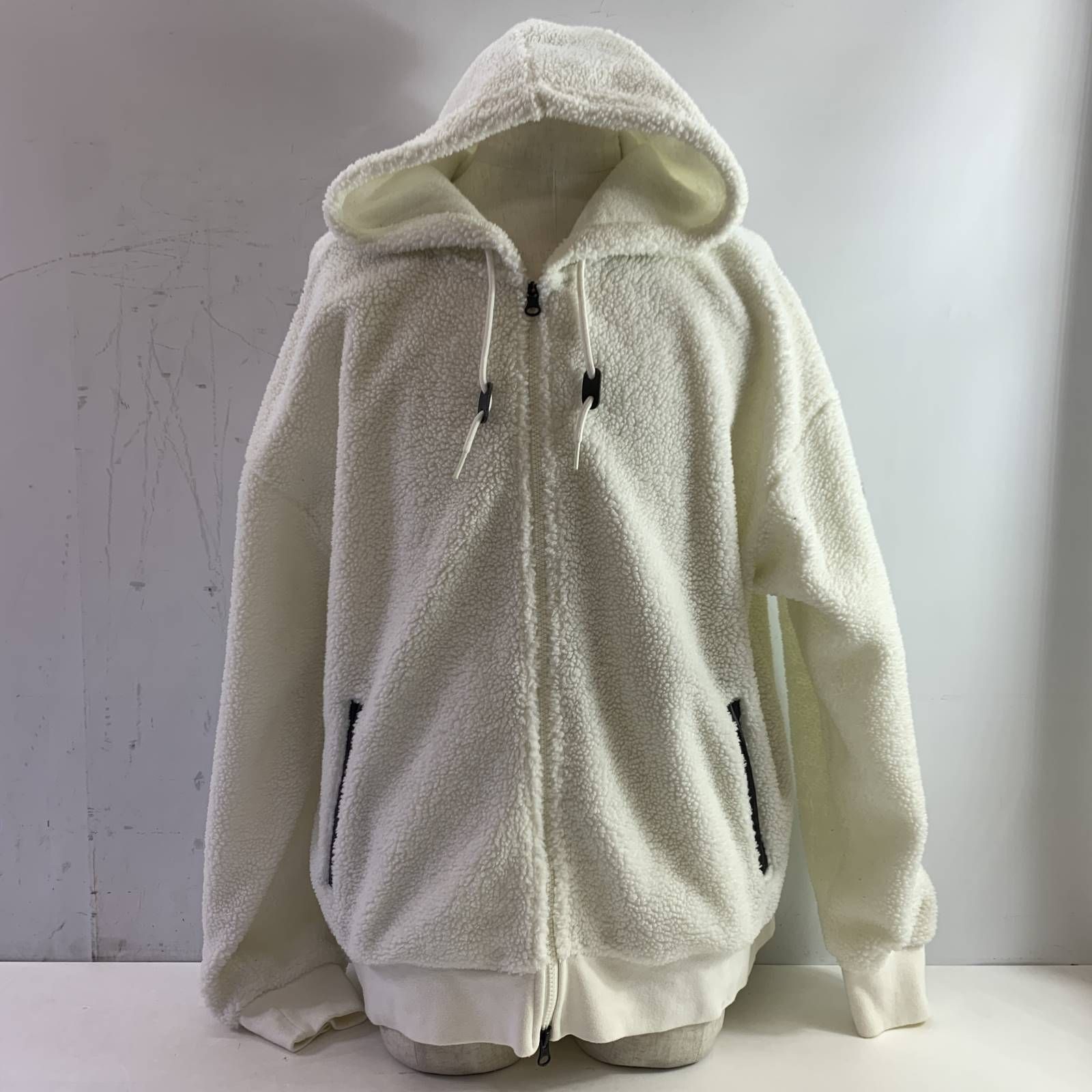 04 w 5585〓 Nike SB ナイキ エスビー シェルパ ボアパーカー ジップパーカー CJ 6601 133 ホワイト 2 XLサイズ