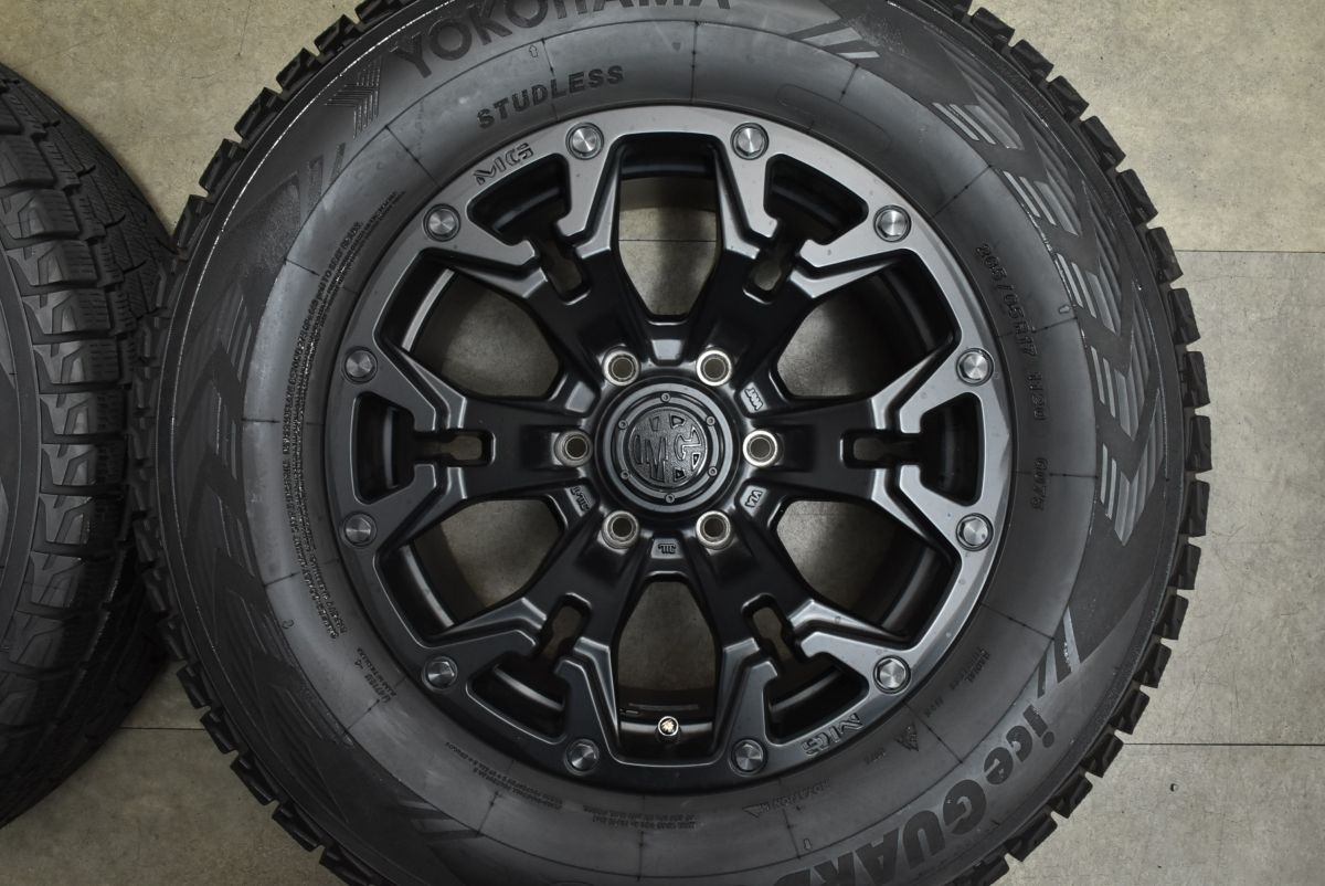  バリ溝 マーテルギア MG ゴーレム 17 in 8 J 20 PCD 139 7 2025年製 ヨコハマ アイスガード G 075 265 65 R プラド ハイラックス 17インチ タイヤ ホイールセット