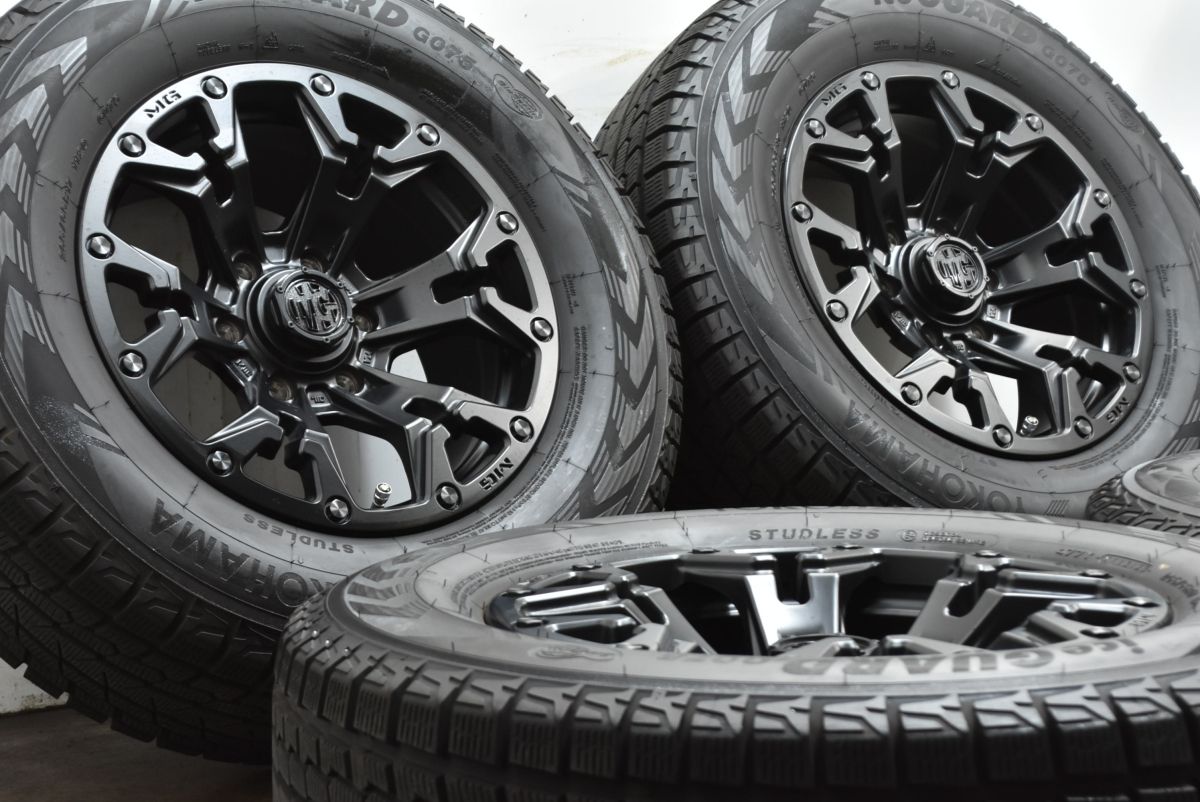 バリ溝 マーテルギア MG ゴーレム 17 in 8 J 20 PCD 139 7 2025年製 ヨコハマ アイスガード G 075 265 65 R プラド ハイラックス