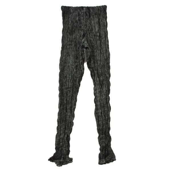 イッセイミヤケISSEY MIYAKE グラフィックプリントシワプリーツパンツ