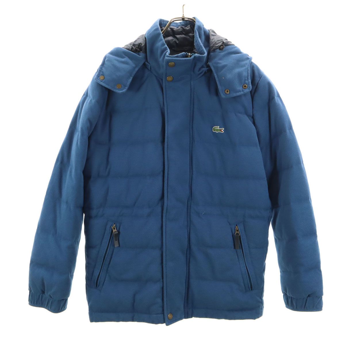 LACOSTE ラコステ ダウンジャケット 48/3 ブルー系 メンズ 古着 - メルカリ