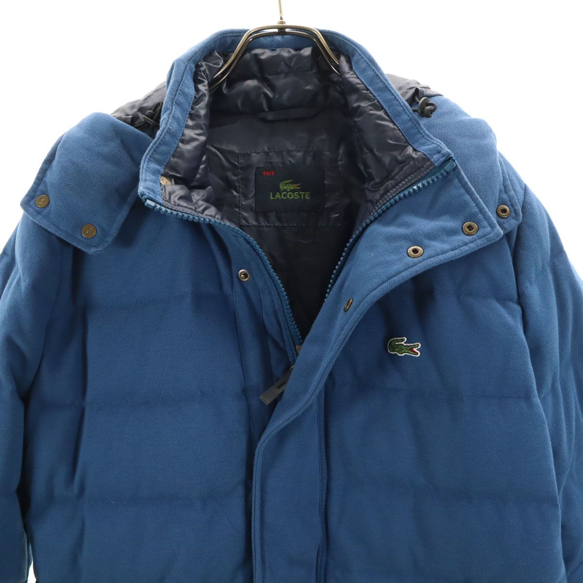 LACOSTE ラコステ ダウンジャケット 48/3 ブルー系 メンズ 古着 - メルカリ