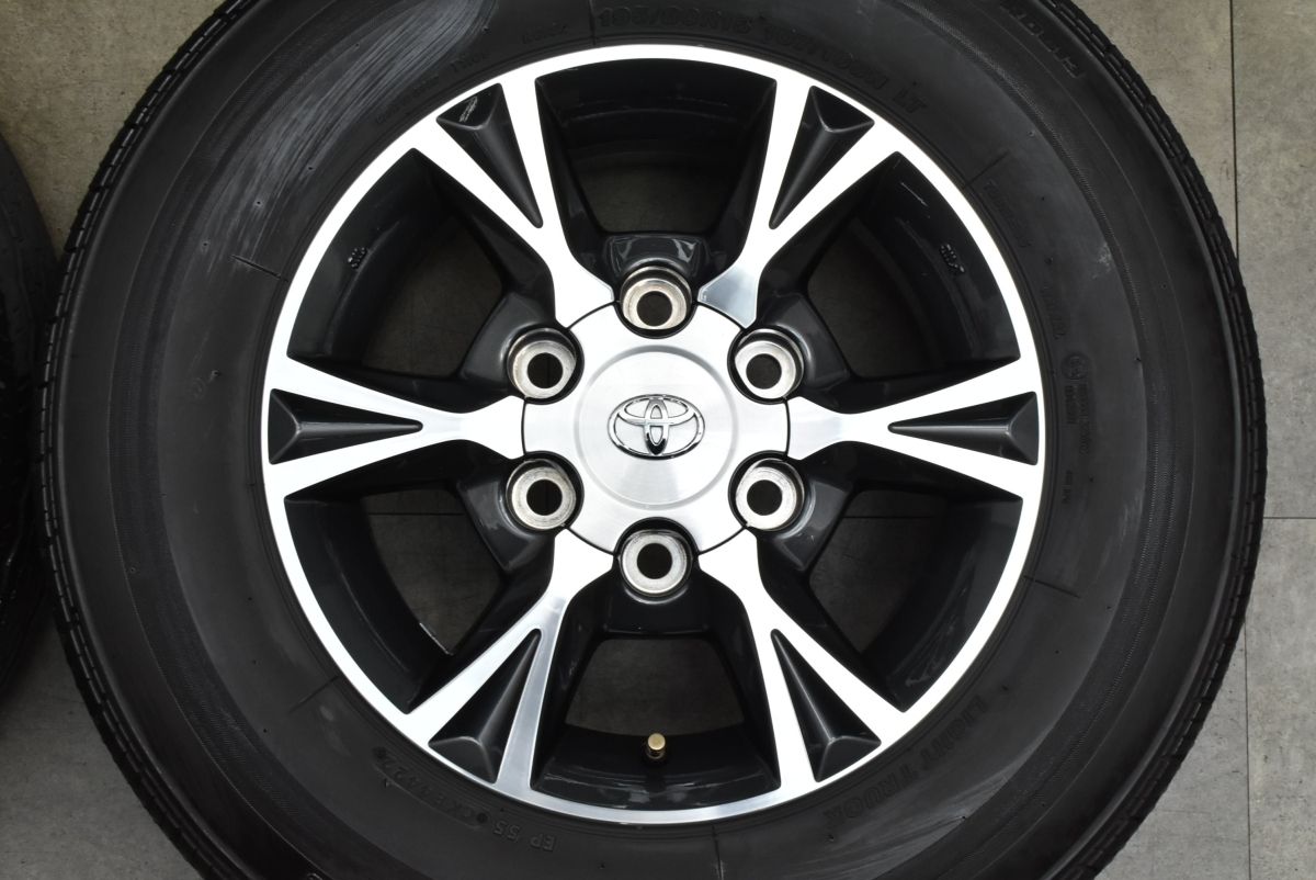  バリ溝 トヨタ 200 ハイエース オプション 15 in 6 J 35 PCD 139 7 ブリヂストン エコピア RD 613 195 80 R LT レジアスエース 流用 15インチ タイヤ ホイールセット
