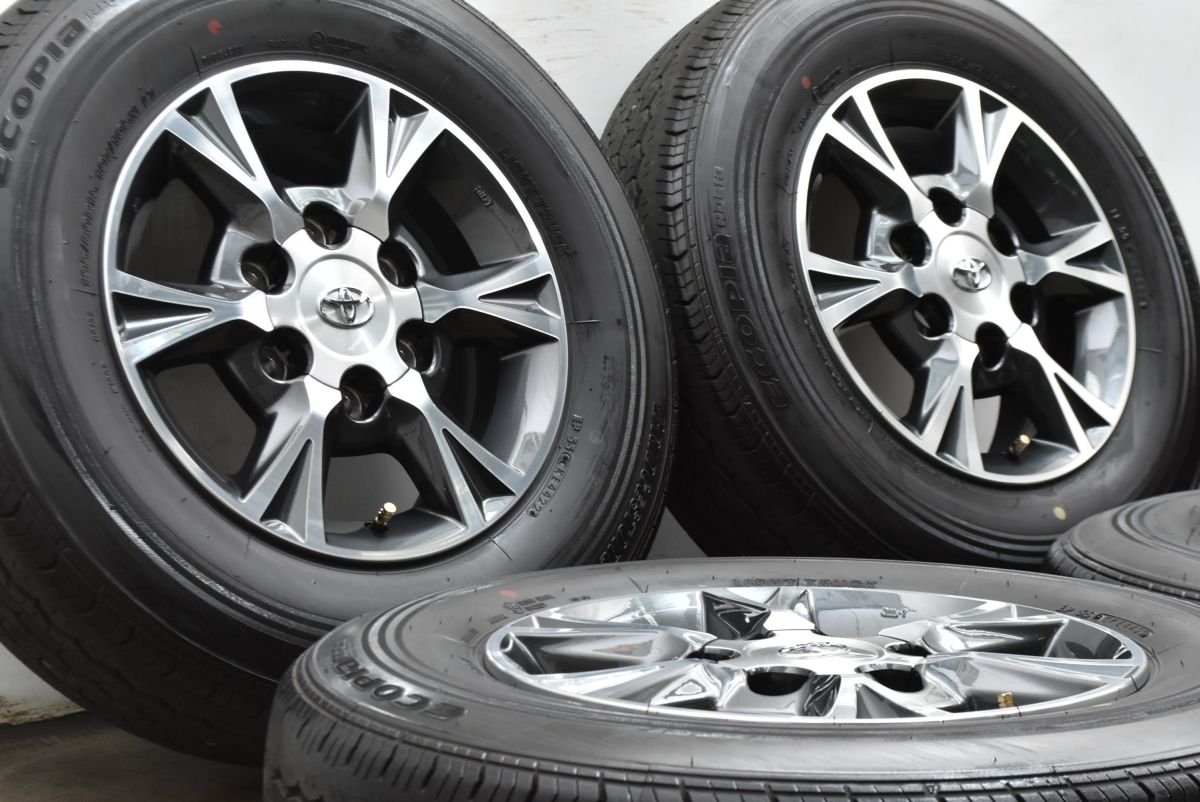 バリ溝 トヨタ 200 ハイエース オプション 15 in 6 J 35 PCD 139 7 ブリヂストン エコピア RD 613 195 80 R LT レジアスエース 流用