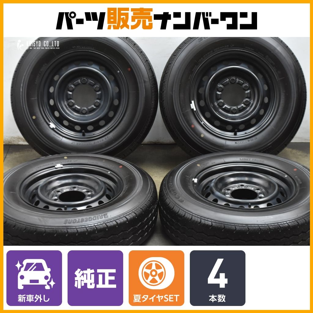 新車外し・ハイエース・２０２５年製・BRIDGESTONE　№１０９ 新車外し ハイエース純正タイヤホイール4本セット 2025年製造