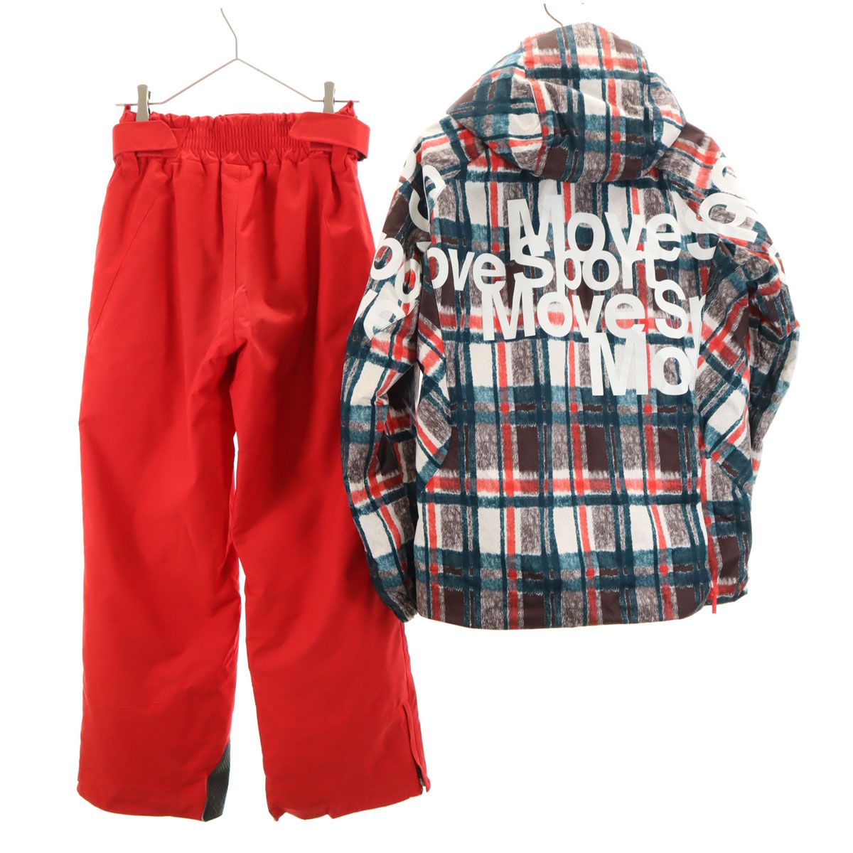 DESCENTE デサント 総柄 スキー ウェア 上下 セットアップ S ネイビー系 アソート メンズ 古着