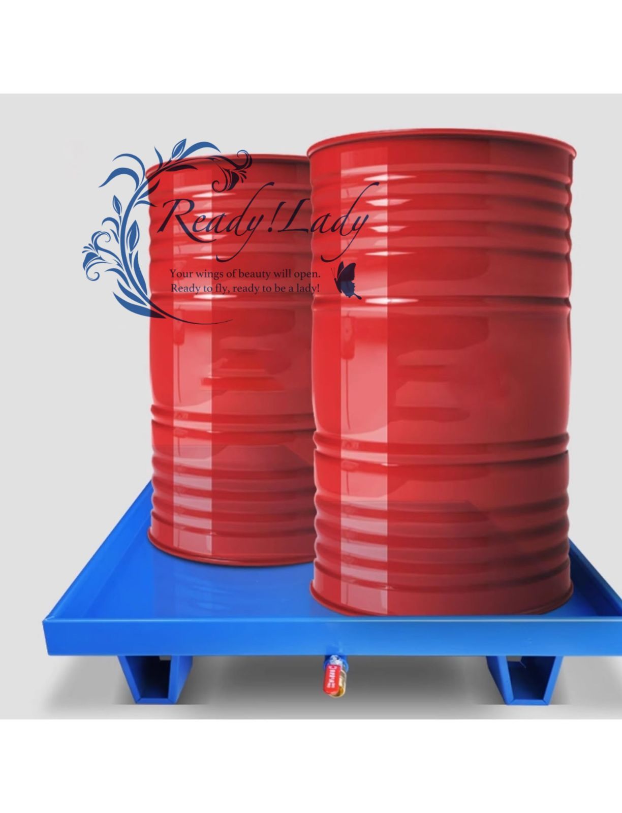 産業用モジュラー流出プラットフォーム ポータブル産業用オイルドラム収容トレイ 倉庫 工場 建設現場向けの漏れ防止保管パレット M