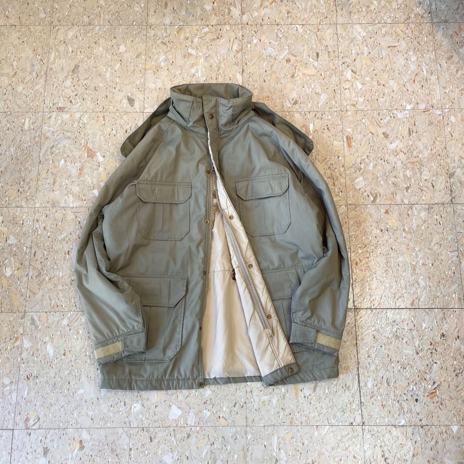 70 s Woolrich ウールリッチ マウンテンパーカー ダブルジップ ベージュ size L XL相当