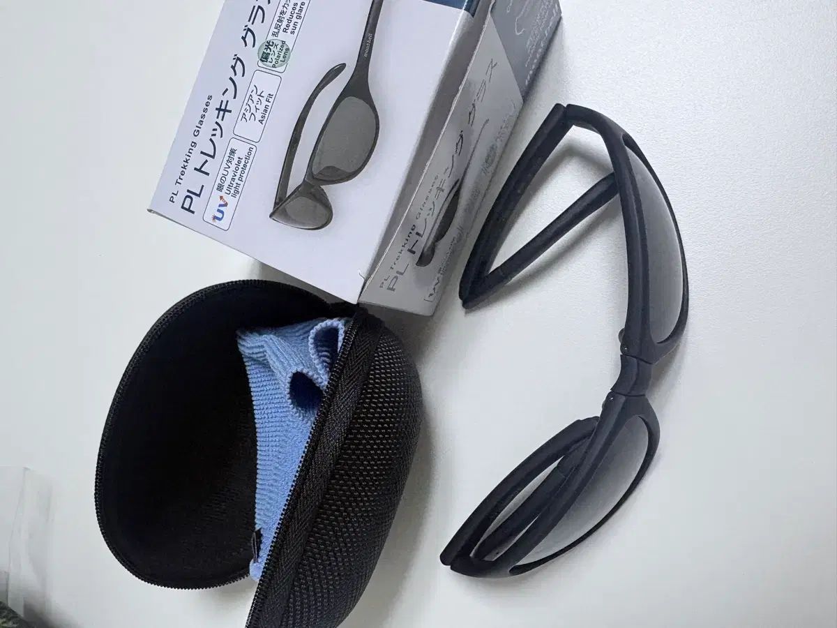 モンベル PL トレッキング サングラス ブラック ケース含む ジェニ
