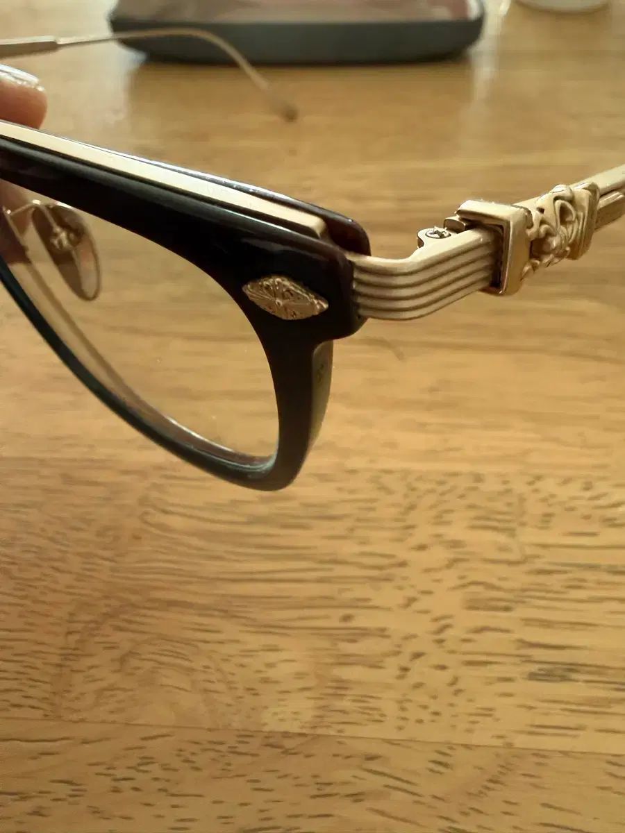 CHROME HEARTS クロムハーツ オーバ ポーク ブラウン GOLD メガネ