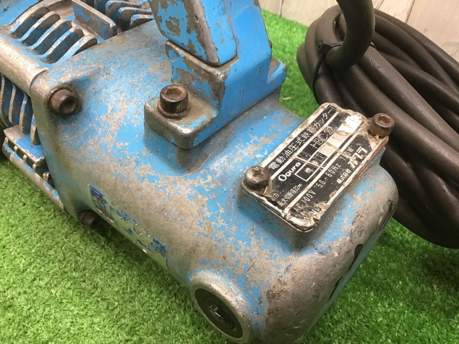 送料含む 品 オグラ Ogura 鉄筋カッター HBC-22 D 13鉄筋の切断写真有り アクトツー N