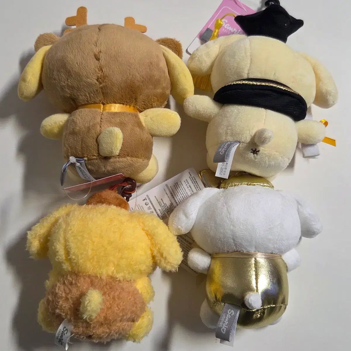 チャーム ポムポムプリンキーホルダー人形 ポムポムプリン 目印