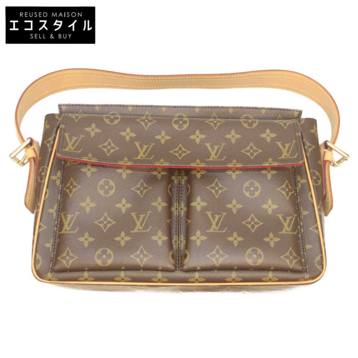 LOUIS VUITTON ルイヴィトン M 51163 06年 モノグラム ヴィバシテGM ショルダーバッグ ブラウン