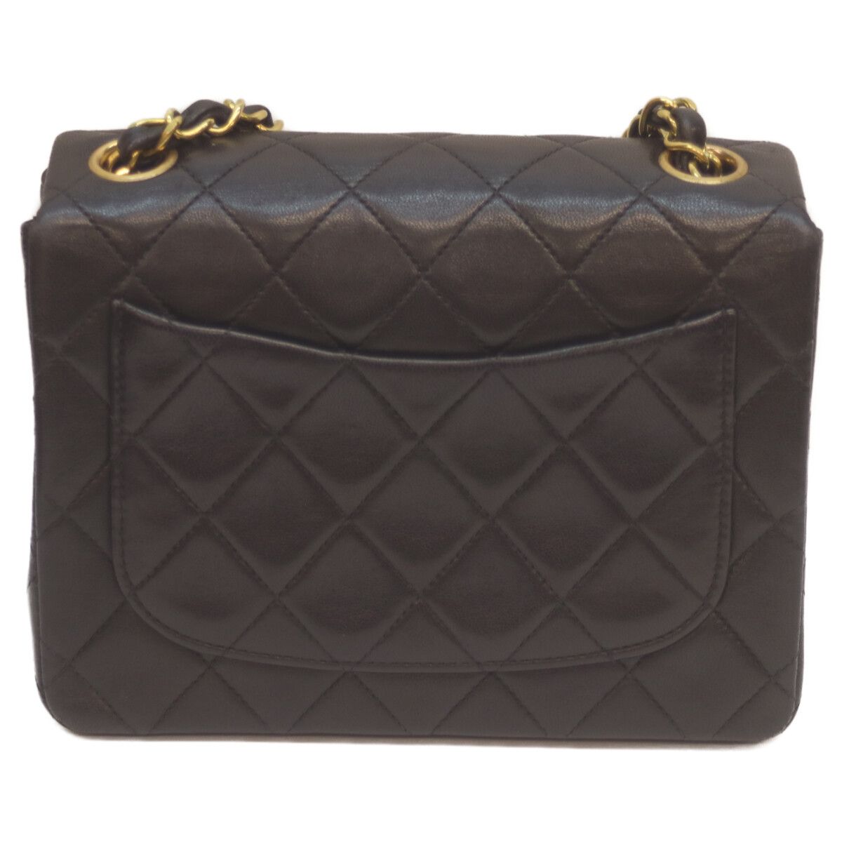 CHANEL シャネル 3番 ブラック ラムスキン G金具 ミニマトラッセ17