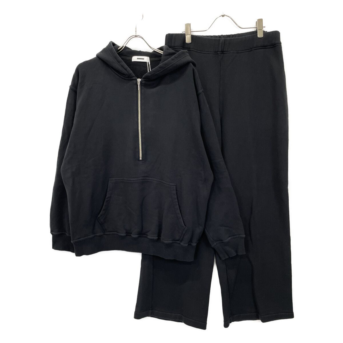 リバーバレイト ﾌﾞﾗｯｸ HALF ZIP HOODY SWEAT TRACK PANTS 2