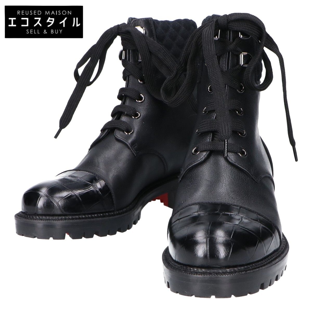 Christian Louboutin クリスチャンルブタン MAYR マイヤー レースアップ アンクル 35