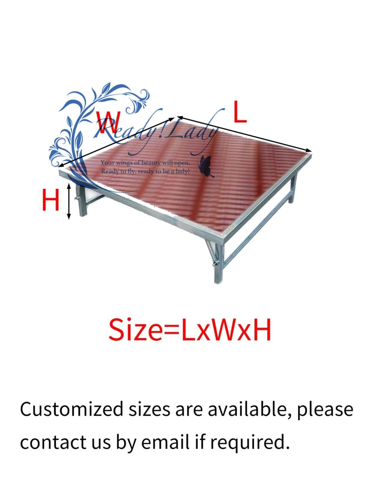 折りたたみ式ステージプラットフォーム 写真スタジオ ドラムキット ダンスパフォーマンス モジュラーデッキ 128 x 20 cm