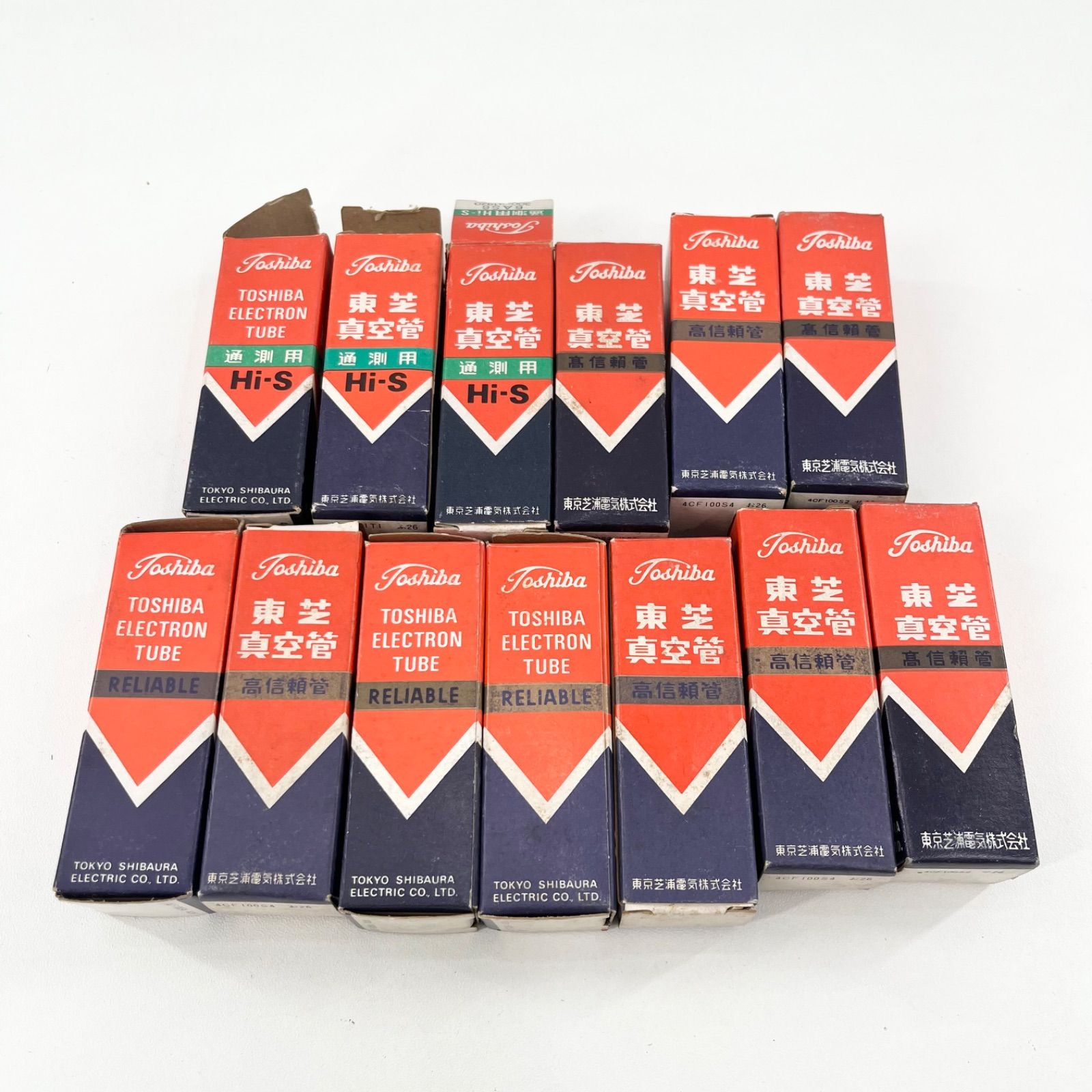 TOSHIBA 東芝 真空管 まとめ売り Hi S 高信頼管 RELIABLE 電子管 通測用 動作未