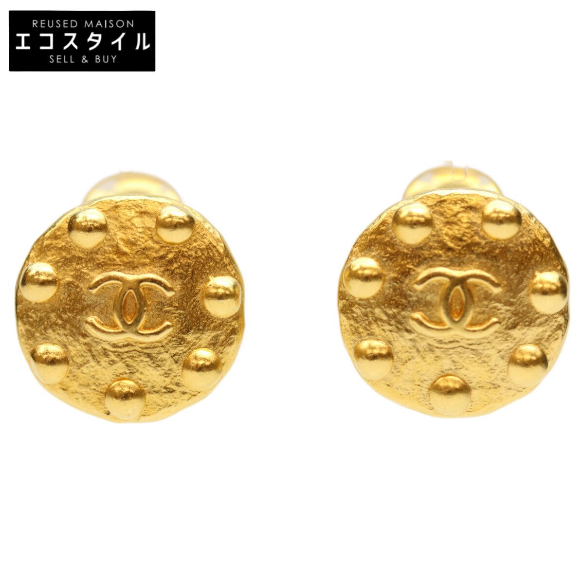 CHANEL シャネル 97 A ｺｺﾏｰｸ ﾄﾞｯﾄ ﾗｳﾝﾄﾞｲﾔﾘﾝｸﾞ