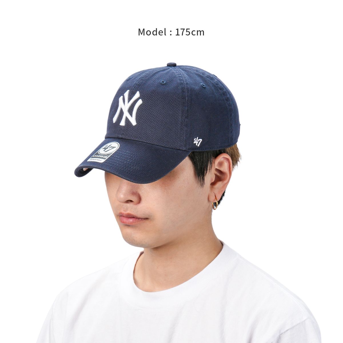 '47 キャップ 帽子 メンズ レディース ブランド ヤンキース クリーンナップ NY CLEAN UP、パープル