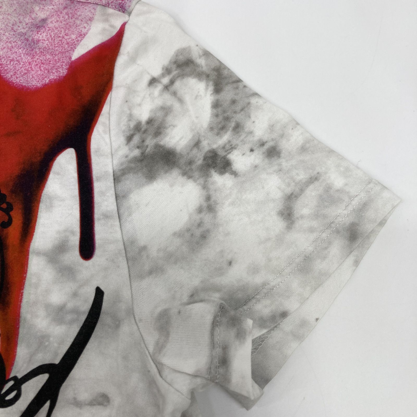 berluti ベルルッティ ﾎﾜｲﾄ×ﾚｯﾄﾞ R17JRS46JAEC ｶﾘｸﾞﾗﾌｨ ﾌﾟﾘﾝﾄｶｯﾄｿｰ XS