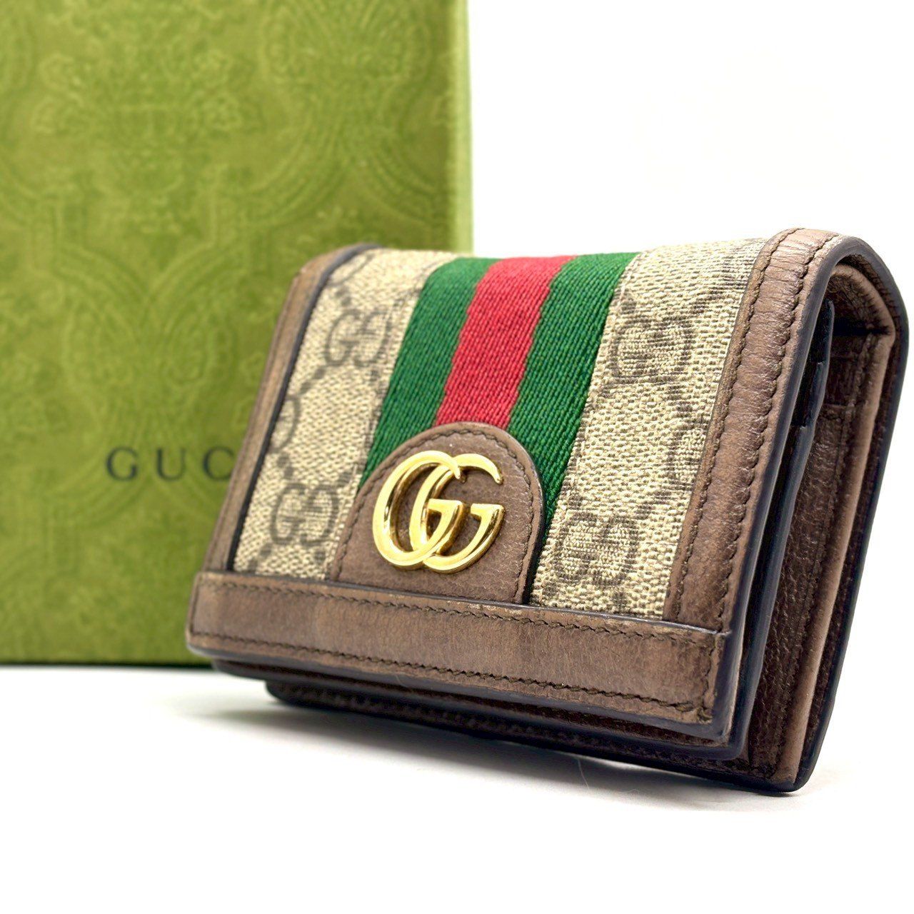 大人の定番を、品よく】 GUCCI グッチ 二つ折り財布 オフィディア GG