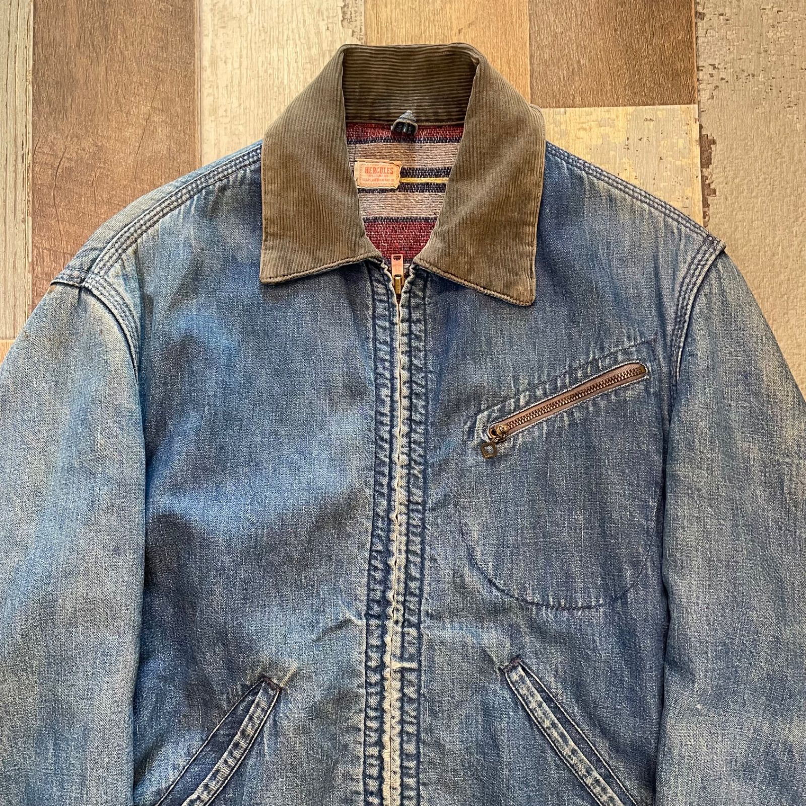 50s HERCULES デニムワークジャケット ブランケット - メルカリ